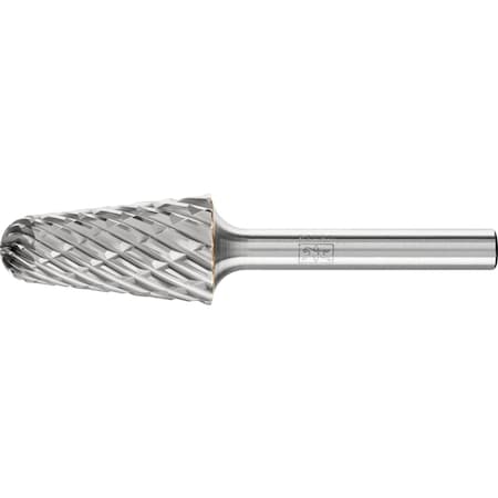 Pferd Carbide Bur - 14Deg Taper, STEEL Cut - 5/8 x 1-5/16 x 1/4 Shank - SL-6 25188